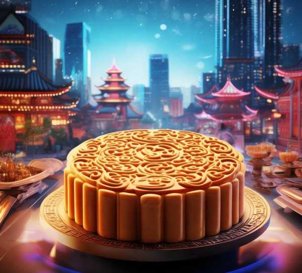文心月饼，AI绘制传统与现代交融的艺术佳品